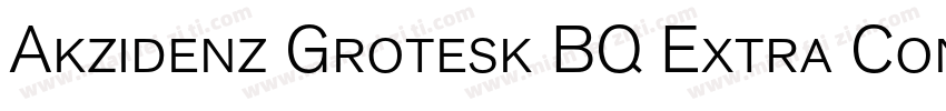 Akzidenz Grotesk BQ Extra Conde Bol字体转换